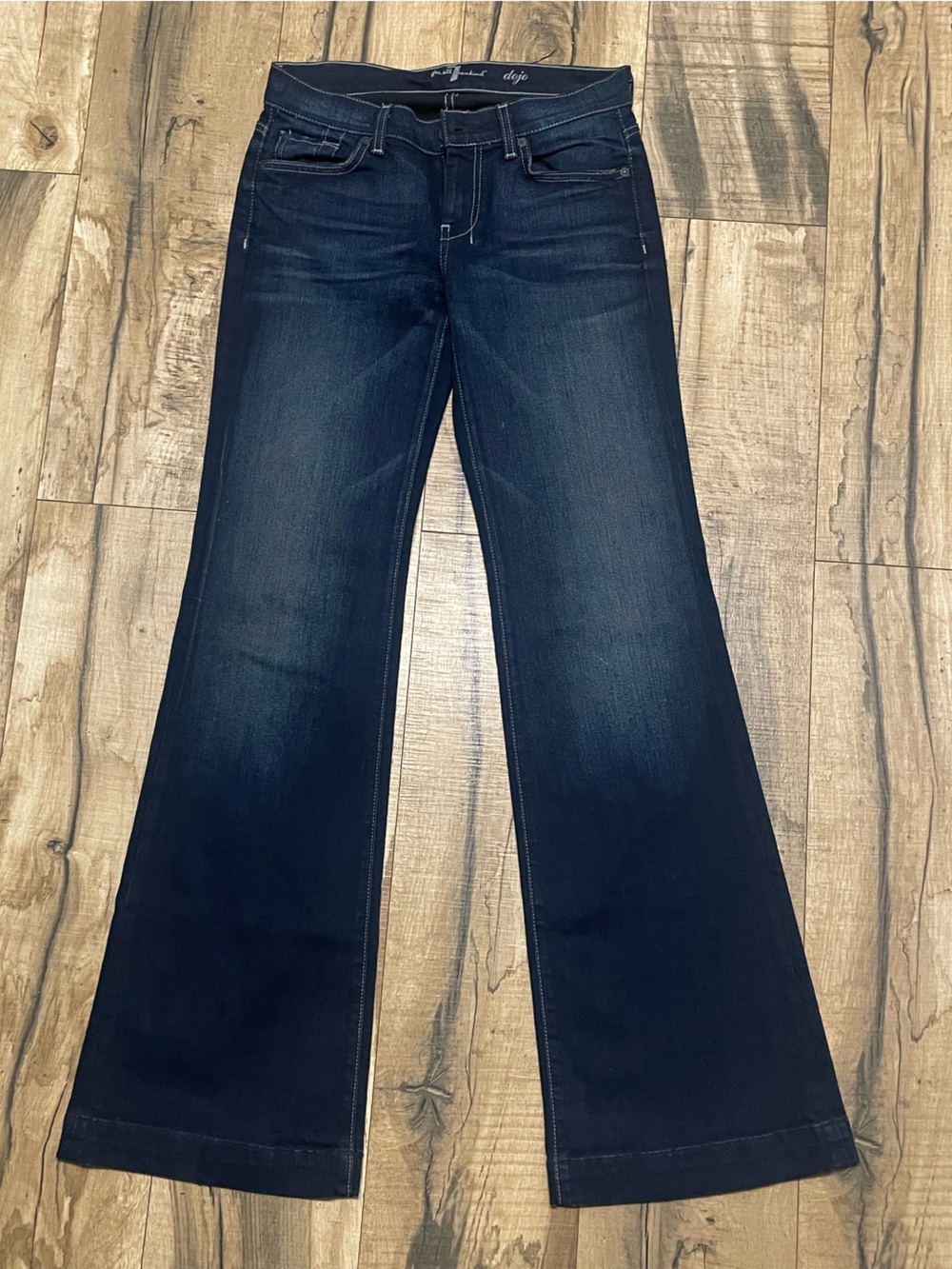 7 For All Mankind Dark Indigo Flare Jeans
